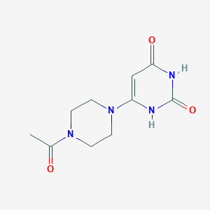 molecular formula C10H14N4O3 B1481485 6-(4-acetylpiperazin-1-yl)pyrimidine-2,4(1H,3H)-dione CAS No. 2098095-17-9