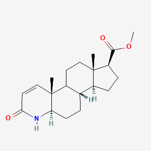 methyl (1S,3aS,3bS,5aR,9aR,11aS)-9a,11a-dimethyl-7-oxo-1,2,3,3a,3b,4,5,5a,6,9b,10,11-dodecahydroindeno[5,4-f]quinoline-1-carboxylate