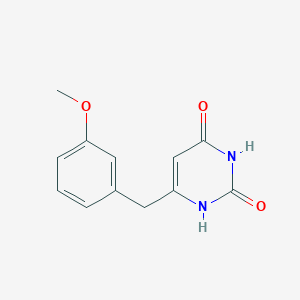 molecular formula C12H12N2O3 B1481487 6-(3-methoxybenzyl)pyrimidine-2,4(1H,3H)-dione CAS No. 879219-78-0