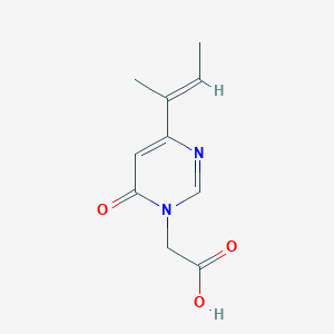 (E)-2-(4-(but-2-en-2-yl)-6-oxopyrimidin-1(6H)-yl)acetic acid