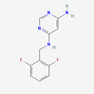 N4-(2,6-difluorobenzyl)pyrimidine-4,6-diamine
