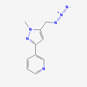 3-(5-(azidomethyl)-1-methyl-1H-pyrazol-3-yl)pyridine
