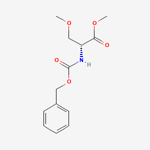 molecular formula C13H17NO5 B14815213 D-Serine, O-methyl-N-[(phenylmethoxy)carbonyl]-, methyl ester 