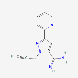 1-(prop-2-yn-1-yl)-3-(pyridin-2-yl)-1H-pyrazole-5-carboximidamide