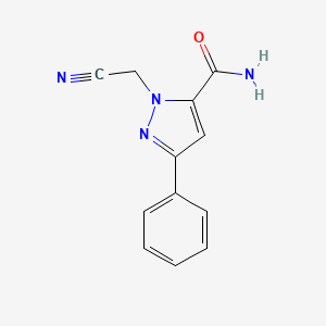 1-(cyanomethyl)-3-phenyl-1H-pyrazole-5-carboxamide
