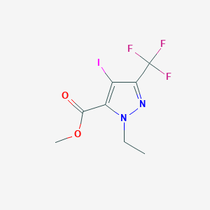 molecular formula C8H8F3IN2O2 B1481539 methyl 1-ethyl-4-iodo-3-(trifluoromethyl)-1H-pyrazole-5-carboxylate CAS No. 2098107-78-7