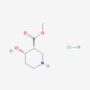 molecular formula C7H14ClNO3 B14815507 Methyl cis-4-hydroxy-3-piperidinecarboxylate hydrochloride 