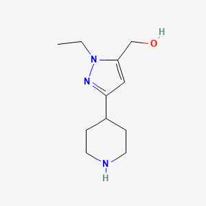 (1-ethyl-3-(piperidin-4-yl)-1H-pyrazol-5-yl)methanol