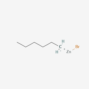 molecular formula C6H13BrZn B14815590 bromozinc(1+);hexane 