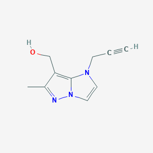 molecular formula C10H11N3O B1481561 (6-methyl-1-(prop-2-yn-1-yl)-1H-imidazo[1,2-b]pyrazol-7-yl)methanol CAS No. 2091735-68-9
