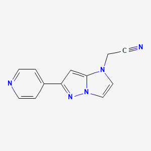 2-(6-(pyridin-4-yl)-1H-imidazo[1,2-b]pyrazol-1-yl)acetonitrile