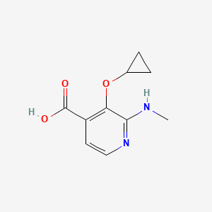 3-Cyclopropoxy-2-(methylamino)isonicotinic acid