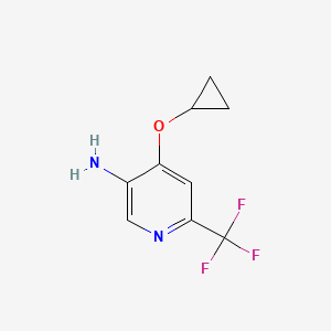 4-Cyclopropoxy-6-(trifluoromethyl)pyridin-3-amine