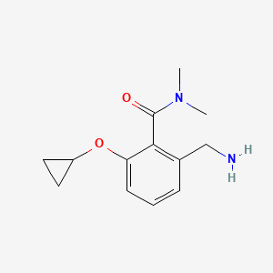 2-(Aminomethyl)-6-cyclopropoxy-N,N-dimethylbenzamide