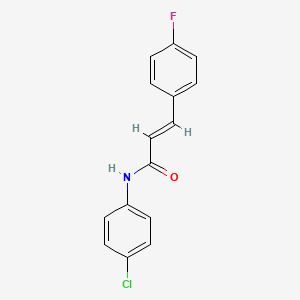 (2E)-N-(4-chlorophenyl)-3-(4-fluorophenyl)prop-2-enamide