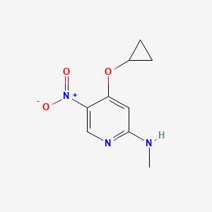 4-Cyclopropoxy-N-methyl-5-nitropyridin-2-amine