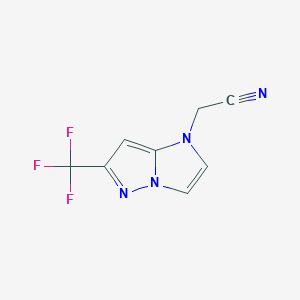 2-(6-(trifluoromethyl)-1H-imidazo[1,2-b]pyrazol-1-yl)acetonitrile