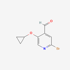 2-Bromo-5-cyclopropoxyisonicotinaldehyde