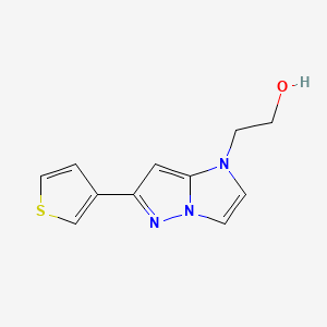 2-(6-(thiophen-3-yl)-1H-imidazo[1,2-b]pyrazol-1-yl)ethan-1-ol