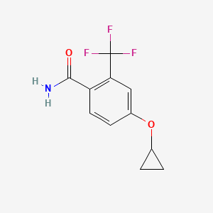 4-Cyclopropoxy-2-(trifluoromethyl)benzamide