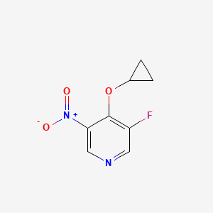 4-Cyclopropoxy-3-fluoro-5-nitropyridine