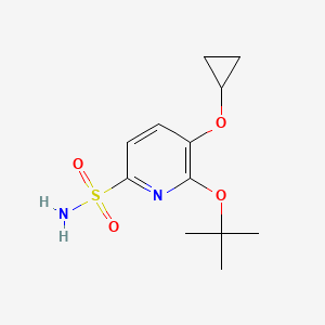 6-Tert-butoxy-5-cyclopropoxypyridine-2-sulfonamide