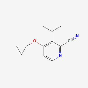 4-Cyclopropoxy-3-isopropylpicolinonitrile