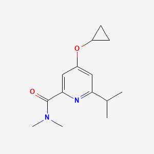 4-Cyclopropoxy-6-isopropyl-N,N-dimethylpicolinamide