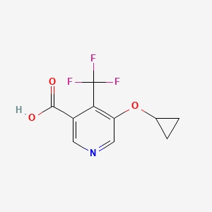 5-Cyclopropoxy-4-(trifluoromethyl)nicotinic acid