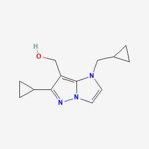 (6-cyclopropyl-1-(cyclopropylmethyl)-1H-imidazo[1,2-b]pyrazol-7-yl)methanol