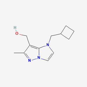 molecular formula C12H17N3O B1481596 (1-(环丁基甲基)-6-甲基-1H-咪唑并[1,2-b]吡唑-7-基)甲醇 CAS No. 2098058-08-1