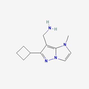 (6-cyclobutyl-1-methyl-1H-imidazo[1,2-b]pyrazol-7-yl)methanamine