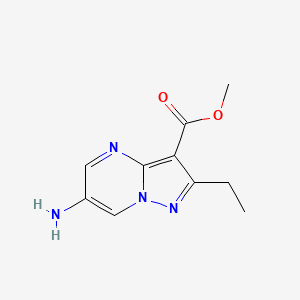 Methyl 6-amino-2-ethylpyrazolo[1,5-a]pyrimidine-3-carboxylate