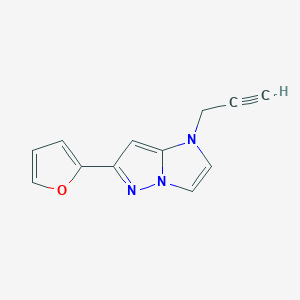 molecular formula C12H9N3O B1481600 6-(furan-2-yl)-1-(prop-2-yn-1-yl)-1H-imidazo[1,2-b]pyrazole CAS No. 2098030-75-0