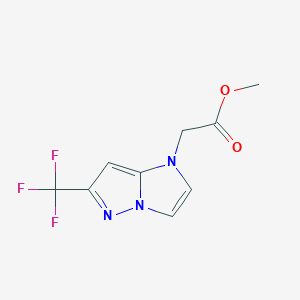 methyl 2-(6-(trifluoromethyl)-1H-imidazo[1,2-b]pyrazol-1-yl)acetate