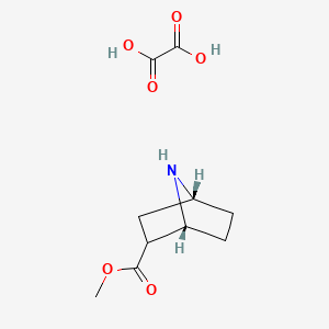 molecular formula C10H15NO6 B14816069 methyl (1R,4R)-7-azabicyclo[2.2.1]heptane-2-carboxylate;oxalic acid 