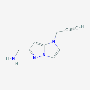 molecular formula C9H10N4 B1481608 (1-(prop-2-yn-1-yl)-1H-imidazo[1,2-b]pyrazol-6-yl)methanamine CAS No. 2092038-99-6