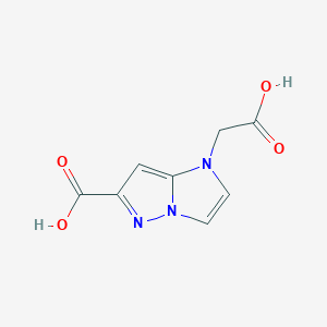1-(carboxymethyl)-1H-imidazo[1,2-b]pyrazole-6-carboxylic acid