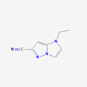 1-ethyl-1H-imidazo[1,2-b]pyrazole-6-carbonitrile