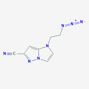 molecular formula C8H7N7 B1481624 1-(2-azidoethyl)-1H-imidazo[1,2-b]pyrazole-6-carbonitrile CAS No. 2098012-03-2