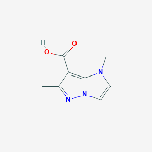 molecular formula C8H9N3O2 B1481628 1,6-dimethyl-1H-imidazo[1,2-b]pyrazole-7-carboxylic acid CAS No. 1824138-99-9