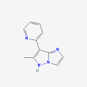 6-methyl-7-(pyridin-2-yl)-1H-imidazo[1,2-b]pyrazole