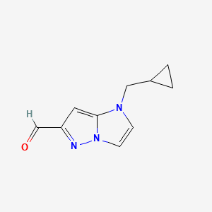 1-(cyclopropylmethyl)-1H-imidazo[1,2-b]pyrazole-6-carbaldehyde