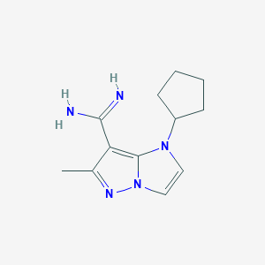 1-cyclopentyl-6-methyl-1H-imidazo[1,2-b]pyrazole-7-carboximidamide