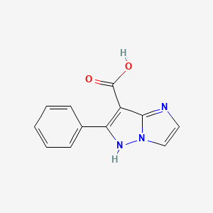 molecular formula C12H9N3O2 B1481645 6-phenyl-1H-imidazo[1,2-b]pyrazole-7-carboxylic acid CAS No. 2098058-59-2