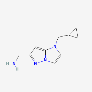 (1-(cyclopropylmethyl)-1H-imidazo[1,2-b]pyrazol-6-yl)methanamine