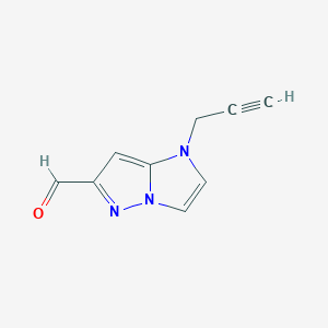 molecular formula C9H7N3O B1481649 1-(prop-2-yn-1-yl)-1H-imidazo[1,2-b]pyrazole-6-carbaldehyde CAS No. 2091565-69-2