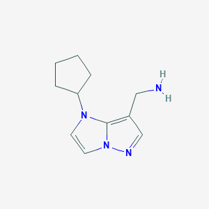 (1-cyclopentyl-1H-imidazo[1,2-b]pyrazol-7-yl)methanamine