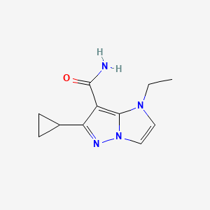 6-cyclopropyl-1-ethyl-1H-imidazo[1,2-b]pyrazole-7-carboxamide