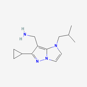 (6-cyclopropyl-1-isobutyl-1H-imidazo[1,2-b]pyrazol-7-yl)methanamine